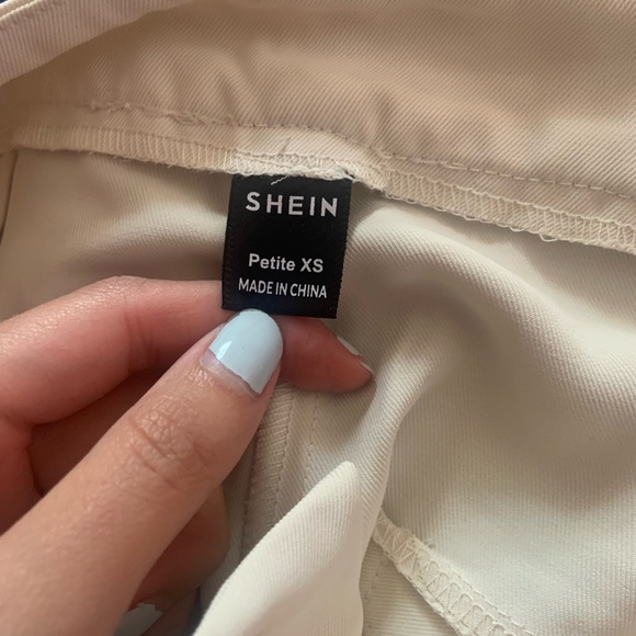 Shein Cream/White Trousers - Picture 4 of 4